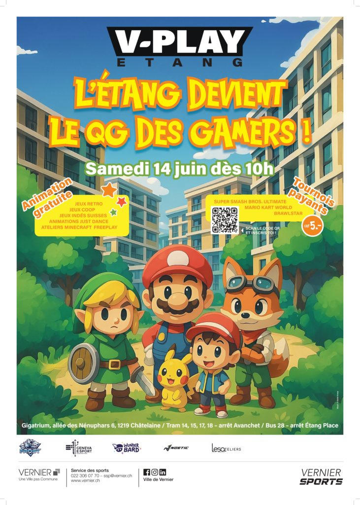 Affiche V-Play Etang